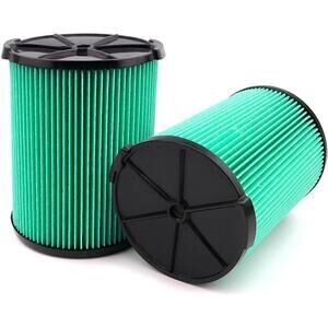 2 Pack VF6000 5-Layer Replacement Filter for Ridgid 5-20 Gallon Wet Dry Vacuums